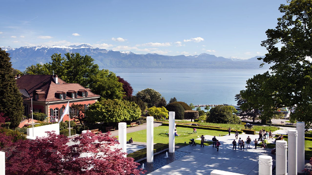 View from the Olympic Museum, Lausanne, Switzerland